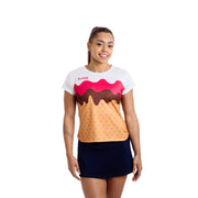 Aixo Sundae Womens T Shirt Vanilla Raspberry Chocolate