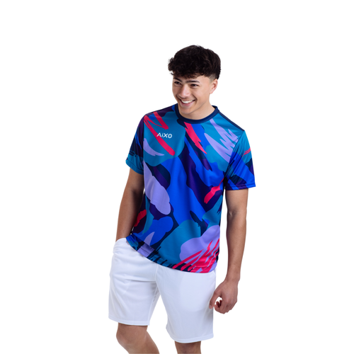 Aixo Abstract T-Shirt Mens (Multicolour)