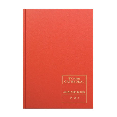 Cathedral -  Accounts Book 20 Cash Columns  - Red (69/20.1)