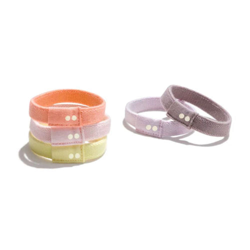 KOOSHOO Bright Spark Organic Plastic-Free Hair Ties – 5 Pack