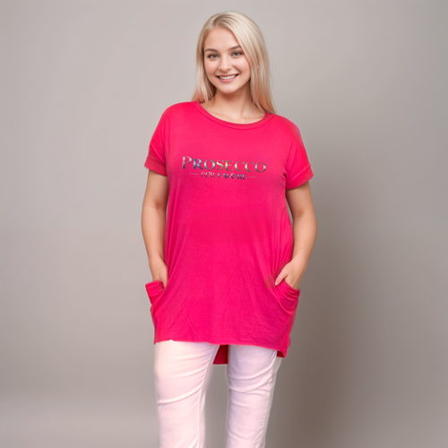 “Prosecco Per Favore” Long-Pocket T-Shirt