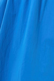 Zoeline Recycled Cotton Midaxi Skirt - Blue