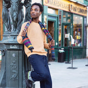Multi Fine Stripe Bamboo Scarf