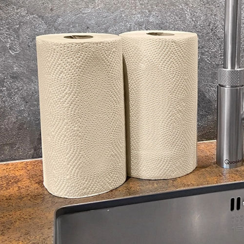Unbleached Bamboo Kitchen Roll Single Roll – 120 Sheets