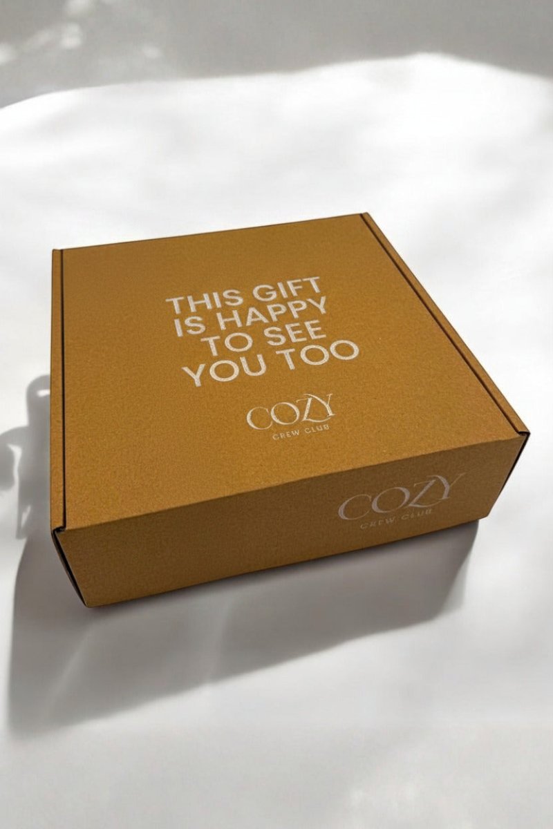 The Cozy Pink Boucle Baby Bear & Rainbow Personalised Gift Box