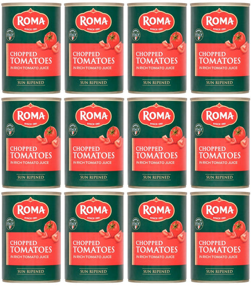 12 x Roma Chopped Tomato  - 400G
