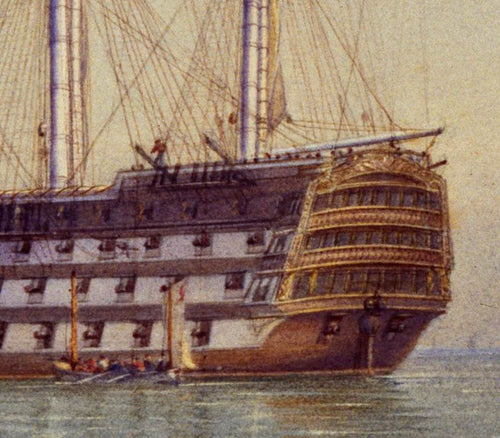 "Ships Of The Line" by William Joy on Canvas, Framed Canvas, Acrylic, Framed Prints or Print-only