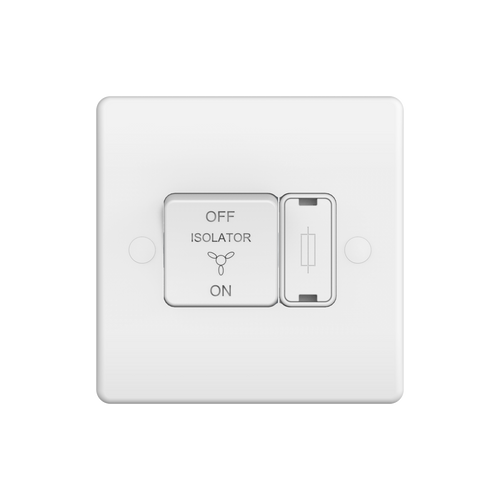 Caradok 10A 3 Pole Fan Isolator Switch with 3A Fuse 