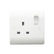 Caradok 1G 13A SP Switched Socket