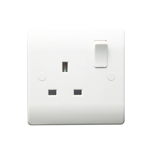 Caradok 1G 13A SP Switched Socket