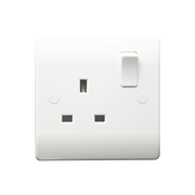 Caradok 1G 13A DP Switched Socket