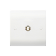 Caradok 1G Isolated Coax Socket Single Outlet + 1 Branch