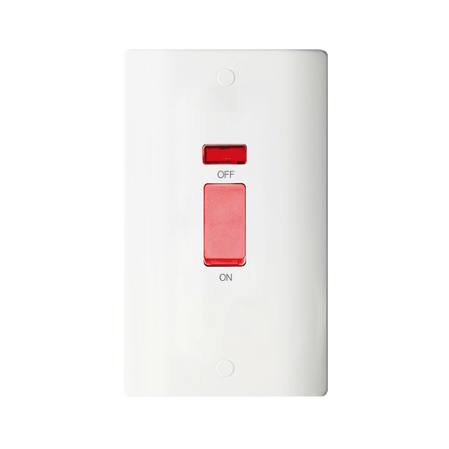 Caradok 2G 45A DP Red Switch c/w Neon