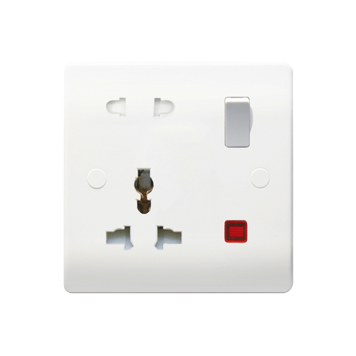 Caradok 1G 16A Multi-Function Socket c/w Neon