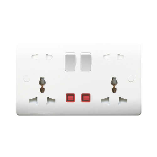 Caradok 2G 16A Multi-Function Socket c/w Neon