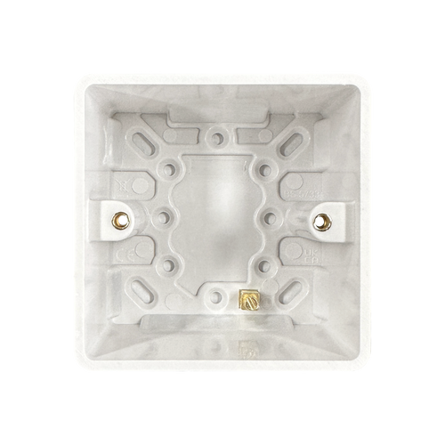 Caradok 1G 47mm White Pattress Rounded Corners