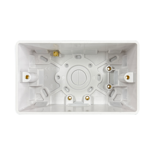Caradok 2G 47mm White Pattress Rounded Corners