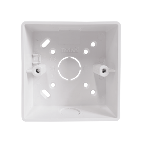 Caradok 1G 32mm PVC Box c/w Conduit/Mini Trunking K/O