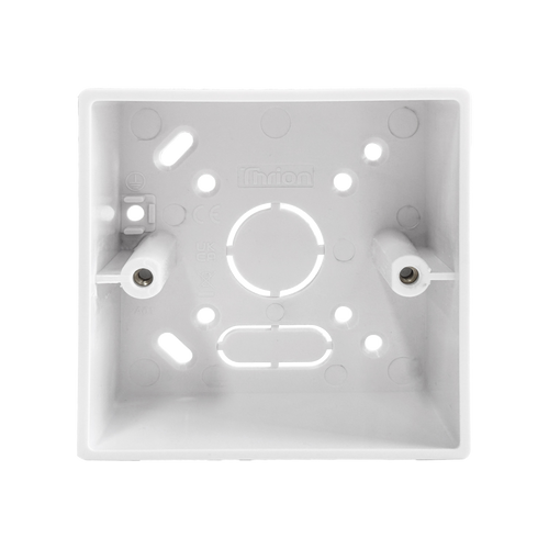 Caradok 1G 44mm PVC Box Plain Sided Squared Edge