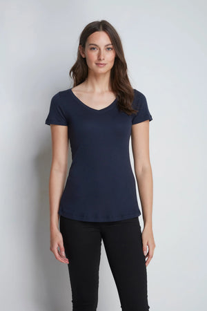 V-Neck Cotton Modal T-Shirt