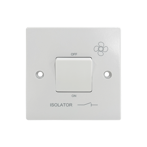 Caradok Fan Isolator Switch Squared Edge