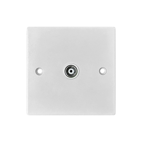 Caradok 1G Coax Socket Squared Edge