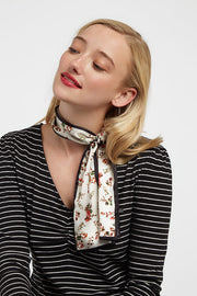 Louche Virginia Floral Narrow Scarf