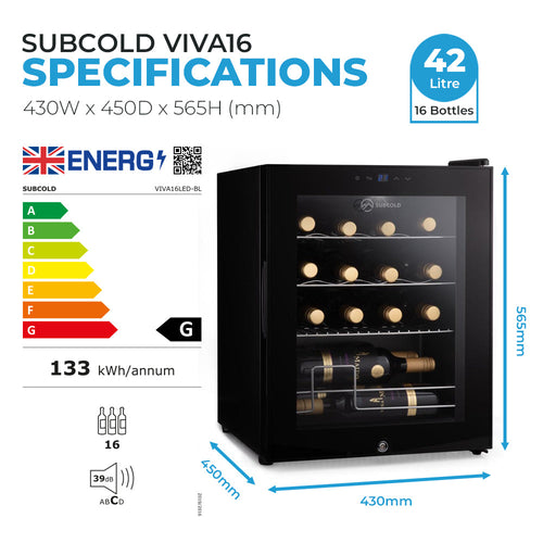 Subcold Viva16 LED Wine Cooler