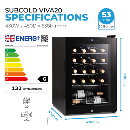 Subcold Viva20 LED Wine Cooler