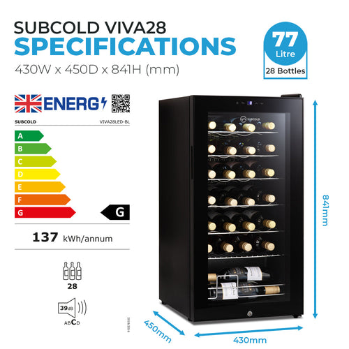 Subcold Viva28 LED Wine Cooler