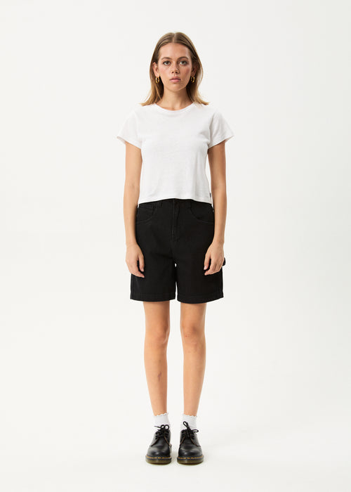 Afends Emilie- Denim Workwear Short