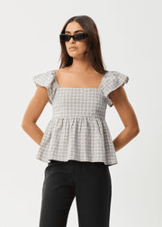 AFENDS Seersucker Top
