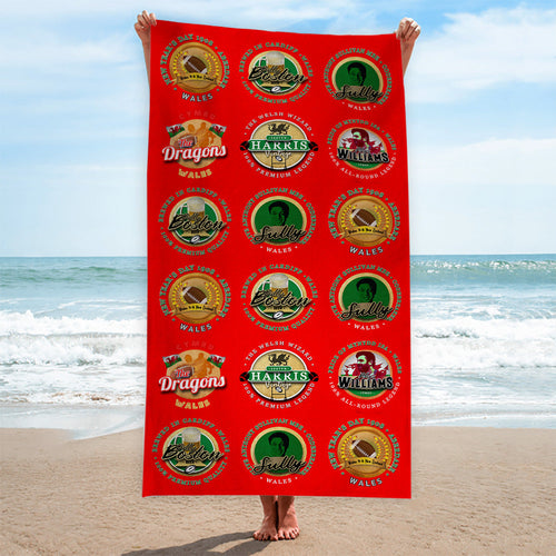Wales Rugby League - Legend Collection - Beach Towel
