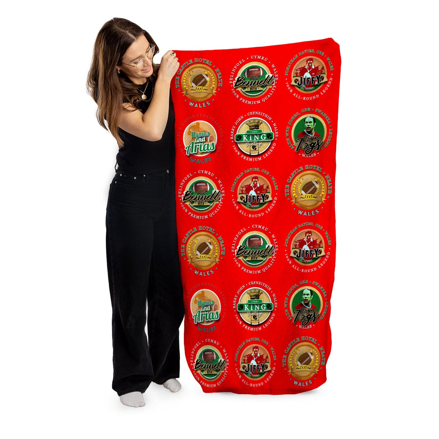 Wales Rugby Union - Legend Collection - Beach Towel