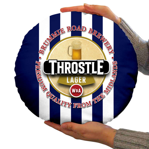 West Brom Throstle - Football Legends - Circle Cushion 14"