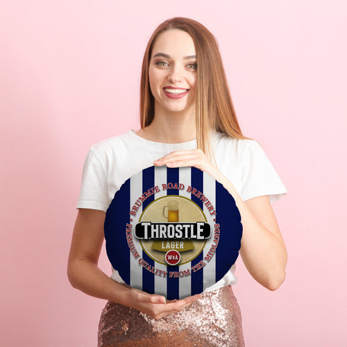 West Brom Throstle - Football Legends - Circle Cushion 14"