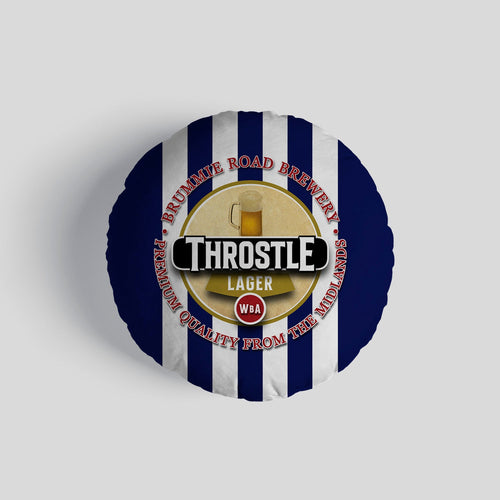 West Brom Throstle - Football Legends - Circle Cushion 14"