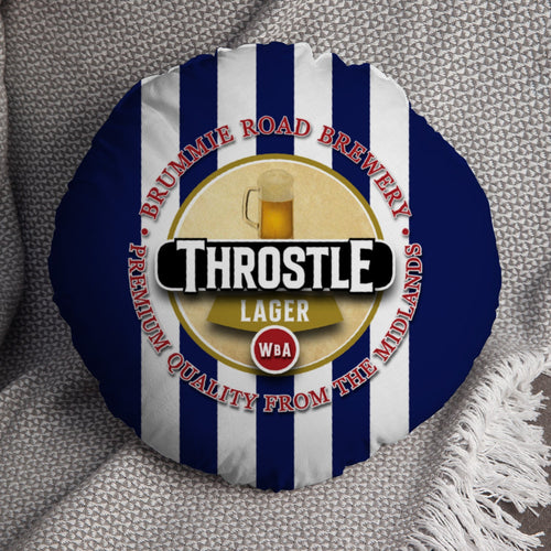 West Brom Throstle - Football Legends - Circle Cushion 14"