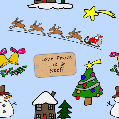 Personalised Christmas Wrapping Paper - Design 4