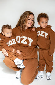 COZY Adult Tracksuit Brown Set