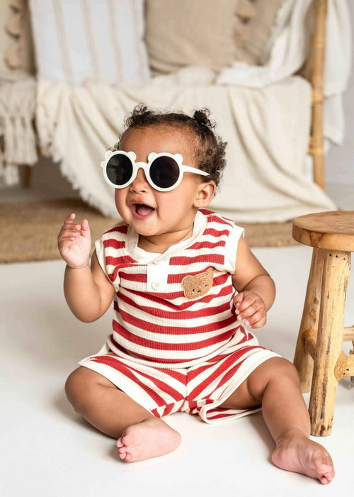 The Bear Beach Stripe Shorts & T-Shirt