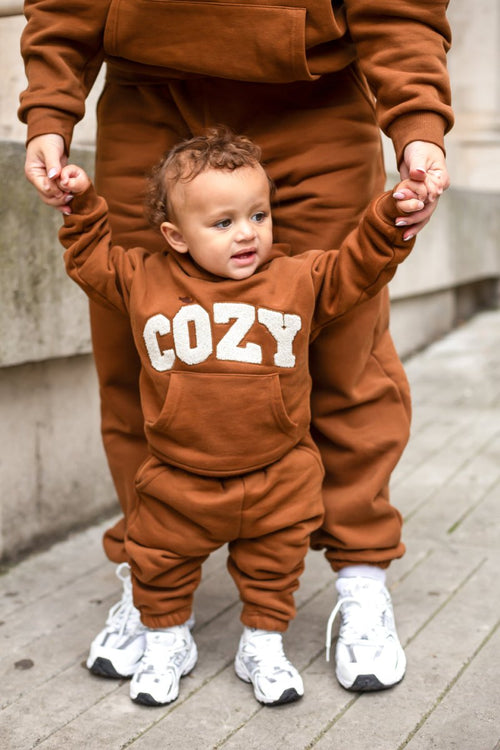 COZY Mini Tracksuit Brown Sets