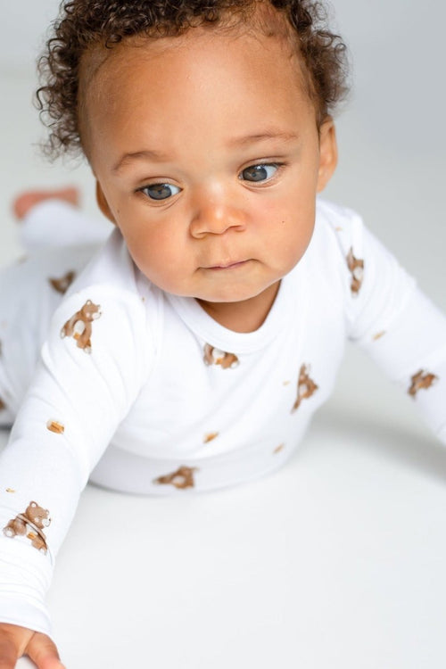 Bear Bamboo Two-Piece Set Long Sleeve Pyjamas