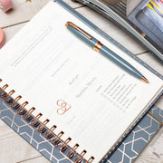 Matilda Myres | 2027 Diary - A5 Weekly Planner with Rose Gold Wiro | Week-to-View in Grey