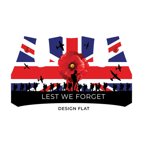 Remembrance - GB Flag - Lest We Forget - Novelty Costume Fancy Dress Waistcoat ( 4 sizes available )