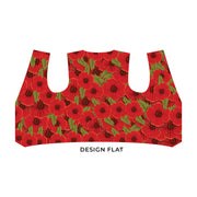 Remembrance - Poppy Motif - Novelty Costume Fancy Dress Waistcoat ( 4 sizes available )