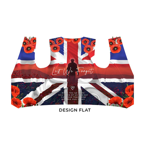 Remembrance - Sunset Poppy- Novelty Costume Fancy Dress Waistcoat ( 4 sizes available )