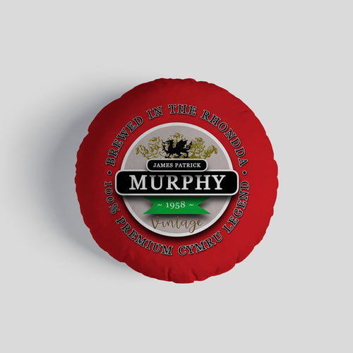 Wales Murphy  - Legend Collection - Circle Cushion 14"