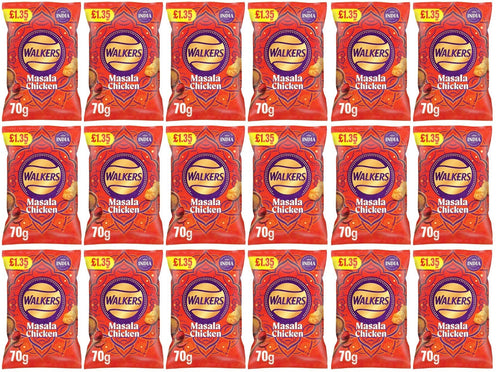 18 x Walkers Masala Chicken - 70GM