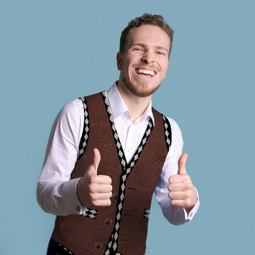 Warriors Biker - Novelty Costume Fancy Dress Waistcoat ( 4 sizes available )